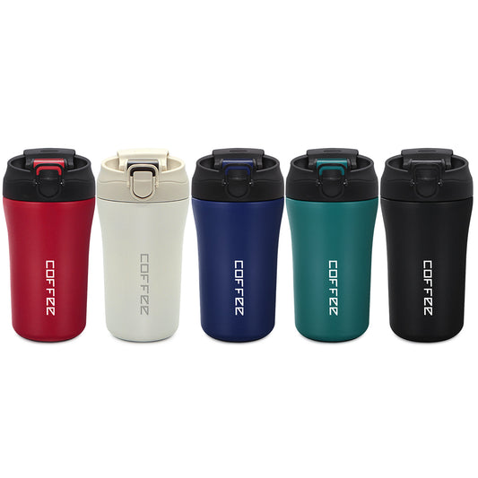 CP8-Stainless Steel Coffee Cup 400ML Vacuum Insulated Mug Tumbler With Straw Lid