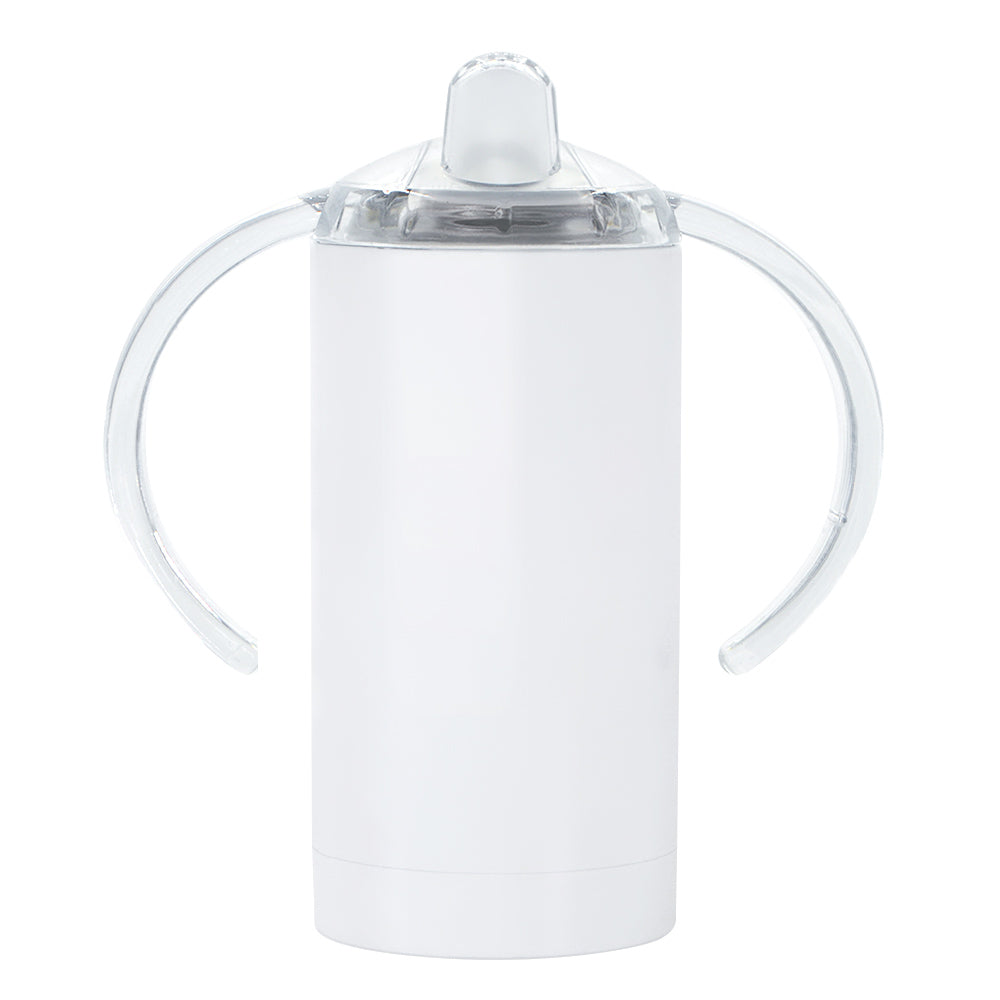 H4- 12oz Vacuum Insulated Straight Tumblers Double Walled White Kids Sippy Cup
