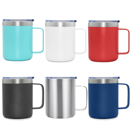 JH23-12oz Travel Insulated Sublimation Beer Coffee Stainless Steel Double Wall Mug With Handle
