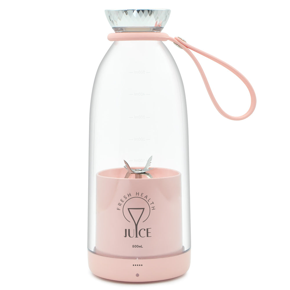 JU1-Travel Personal Mini Handheld Electric Rechargeable Fruit Mixer Smoothie Juicer Blender