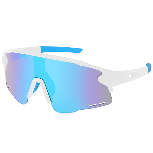 M5823-2024 Large Lens Cycling Sun Glasses Outdoor Brand Custom Logo Glasses Driving Running UV400 Windproof PC Sport Sunglasses