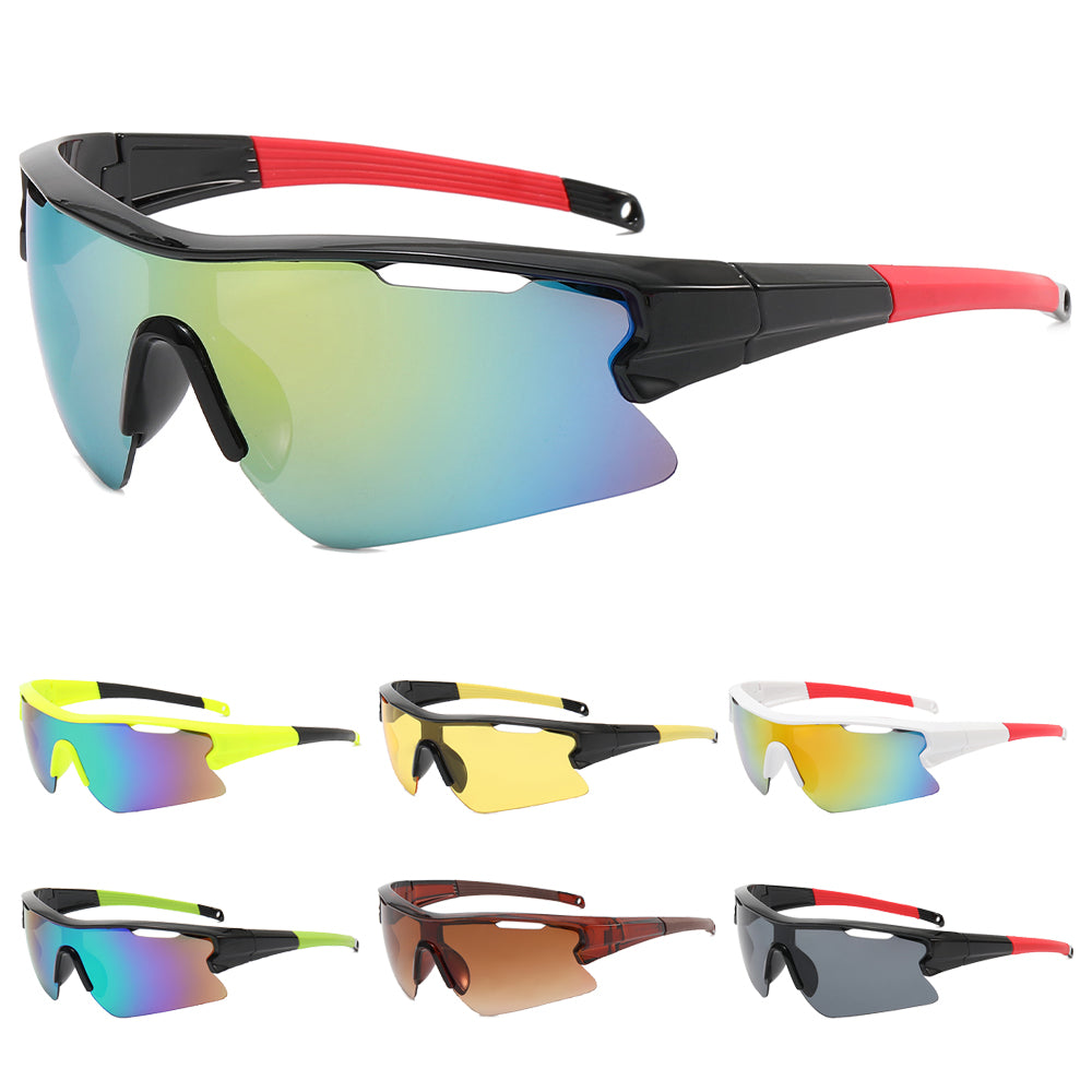 M5840-2024 Fashion Trend Windproof Bike Sunglasses Eyewear UV400 PC Lens Running Glasses Cycling Driving Sport Sunglasses