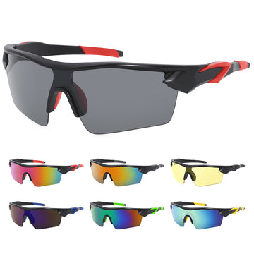 M5848-Wholesale Half Rimless Frame Goggles Protection Sunglasses UV 400 Lens Windproof Sport Sunglasses Cycling Glasses