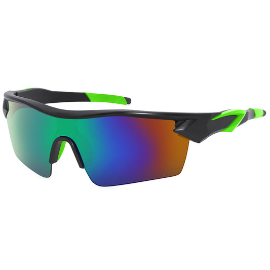 M5848-Wholesale Half Rimless Frame Goggles Protection Sunglasses UV 400 Lens Windproof Sport Sunglasses Cycling Glasses