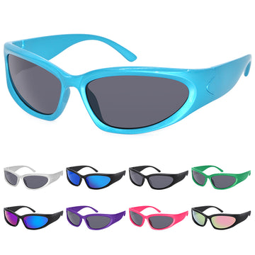 M5855-2024 Fashion Windproof Riding Oval Sports Sunglasses Man Women Cross-border Outdoor Sports Sunglasses