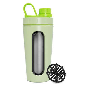PS1-24oz metal fitness workout large shaker gym bottles stainless steel protein shaker
