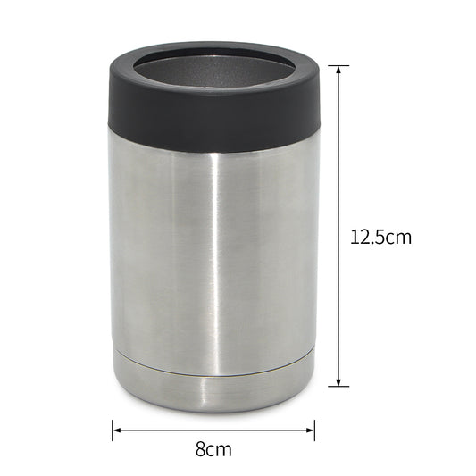 Q101-12oz Stainless Steel Insulated Keeping Drinking Cold Insulated Sublimation Can Cooler With Lid