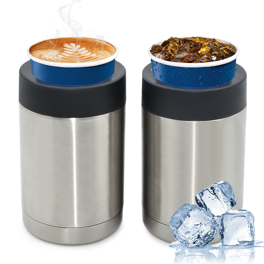 Q101-12oz Stainless Steel Insulated Keeping Drinking Cold Insulated Sublimation Can Cooler With Lid