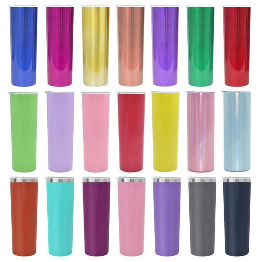 Q17-Tumblers For Sublimation Double Wall Stainless Steel Travel Mug 20OZ/600ML Straight Water Bottle