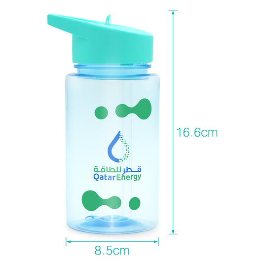 SP20- 480ML 17oz Clear Kids Drinking Water Cup Bottles With Straw Children Plastic Drink Bottle