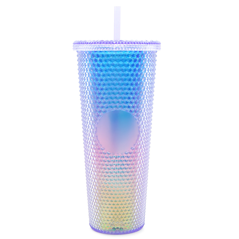 ST1-Reusable Multi Colors Diamond Drinking Cups Studded Tumblers For Coffee Milk Tea And Juice
