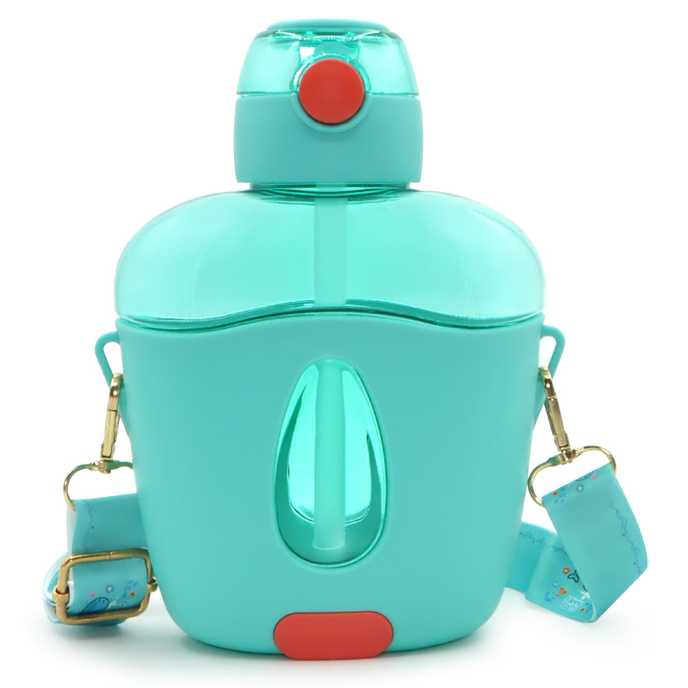 T1-2-900ML School Water Bottle For Kids Children Sports Water Bottle With Strap Cover