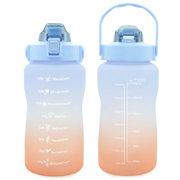 T1-4-1500ML BPA Free Cute Cartoon Motivational Drinking Water Bottles Travel Kids Water Bottle for School