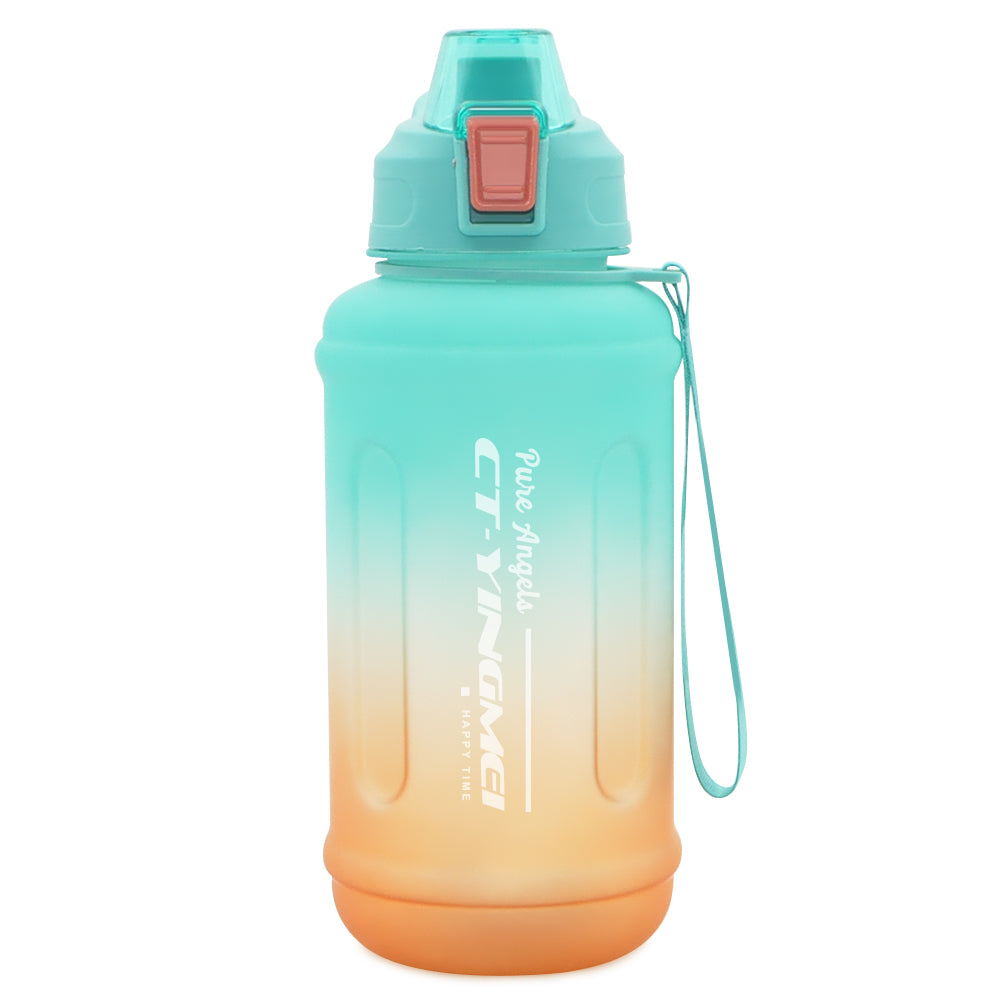 T7P-BPA Free 1.3L Kawaii Cute Cartoon Plastic Sports Kids Water Bottles With 3D Sticker Drinking Thermos