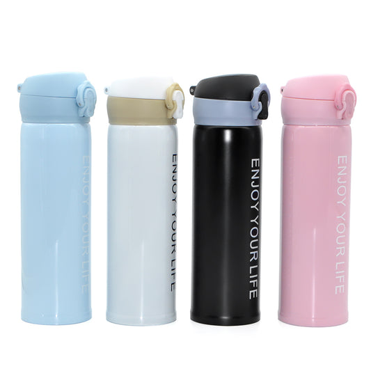 TL2-Sports Vacuum Insulated Water Bottle Stainless Steel Thermos Flask With Bounce Lid
